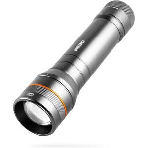 NEBO Newton Powerful LED Handheld Flashlight | AA Battery Powered Compact Waterproof Flashlight | Storm Gray |1000 Lumens