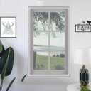 NeatiEase Magnetic Window Screen Size Up to 72 Inchx 48 Inch Max - DIY Screen Window with Full Frame Magnetic Strip Easy Installation (White)