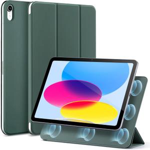 ESR for iPad(A16) 11th/10th Generation Case(2025/2022,10.9 Inch), Convenient Magnetic Attachment, Two-Way Trifold Stand, Lightweight Protection, Auto Sleep/Wake, Rebound Series, Green