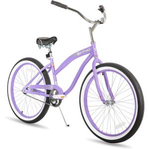 JOYSTAR 20" 24" 26" Beach Cruiser Bike for Girls, Boys, Mens and Womens, Single Speed Kids Cruiser Bikes with Coaster Brake, Multiple Colors