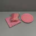 WXLDGHQ Serves 25 Guests Gradient Pink Plates and Napkins Party Supplies,7" Gradient Pink Birthday Dessert Paper Plates and Napkins,Disposable Party Dinnerware for Wedding,Graduation