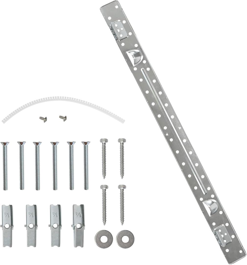 W10440498 W11025649 Mounting Plate Compatible with Whirlpool Microwave W10821385 For Installation Hardware Kit replacement Silver