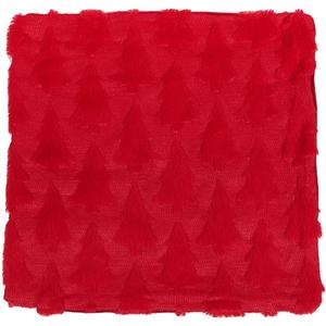 Christmas Tree Pillow Covers Christmas Decoration Red Soft Jacquard Throw Pillows for Bedroom Sofa Holiday Festivals Winter Home Decor(Red)