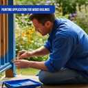 Pro Grade Paint Brushes, 5-Piece Paint Brush Set, Flat & Angle Brushes for Walls, Trim, Cabinets, Interior & Exterior Latex and Oil Paints, Stains