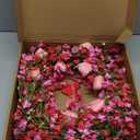 Valentines Day Wreath Decor, 22inch Artificial Pink Wreath with Tulip Berry Green Leaf Element, Valentines Wreaths for Front Door Wedding Anniversary Party Candlelight Dinner Decorations