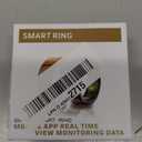 Vital Health Smart Ring for Women Rings for Men with Fitness, Sleep Monitor, Heart Rate, Activity Tracking, App (Size 10), Black