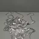 Women's 2 Piece Bikini Set Tie Up Bathing Suit Sexy Swimsuit Halter Brazilian String Metallic Adjustable Swimwear, M