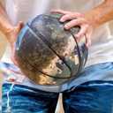 Mens Running Quick-Dry Mesh Gym Shorts with Paisley Design Lightweight Athletic Casual Shorts,Pockets for Outdoor (Blue, L)