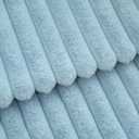 MANDIOO Pack of 2 Decorative Throw Pillow Covers Faux Fur Striped Plush Soft Cushion Covers Pillow Cases Bedroom Living Room Sofa Home 18x18 Inch Light Blue