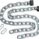 Body-Solid Tools Weight Lifting Chains - Ideal for Home Gym, Squats, Deadlifts, Bench Presses - Strength Training & Fitness Equipment, 5 feet Long Zinc-Coated Chain Pair