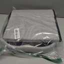 B FSOBEIIALEO Storage Ottoman Cube, Flowers Shaped Ottomans with Storage Foot Stool Footrest for Lving Room, Boucle Ottoman Seat for Dorm Room,Faux Teddy Fur, Grey 12.6"x12.6"x12.6"