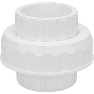 3" PVC Union Coupling Pipe Fitting (Socket x Socket) 3Inch PVC Slip Union Adapter Coupling Schedule 40, EPDM O-Ring, White