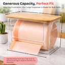 Trash Bag Dispenser with Front Opening, Stackable Garbage Bag Holder for Kitchen & Home, Fits 1 Gallon Bags, Includes Reusable Gloves, Adhesive Anti-Slip Pads & 15 Trash Bags–Large Organizer