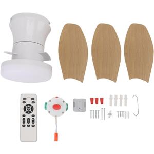 25 Inch Dimmable Ceiling Fan with Silent DC Motor Light and Remote Mount 6 Speed 3000-6500K Temperature Temporture