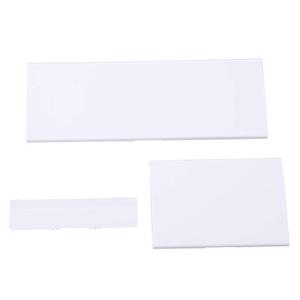 Wii Console Replacement Dust Door, 3 in 1 Repair Part Slot Cover for Nintendo GameCube, NGC Conrtroller/NGC Memory/SD Slot Lid-White