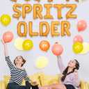 Just a Spritz Older Birthday Balloon Banner Kit Orange Letter Foil Balloons, Aperol Spritz Theme Party Decoration, 21st 30th Birthday Supplies