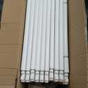 Clear Acrylic Dog Playpen Indoor, Puppy Cat Small Pet Play Pen, Pet Cat Playpen for Rabbits, Dog Fence Crate Kennel Whelping Cage (24", White, 10 Panels)