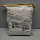 Bedorm Beige Duvet Cover Set Queen Ruffle Bedding Set Pleat Ruffled Shabby Chic Comforter Cover Extra Soft & Easy Care White Boho Duvet Cover with Zipper Closure (Cream)