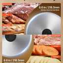 VEVOR Meat Slicer, 8.6" Electric Deli Slicer with 2 SUS420 Blades & 0-0.6" Adjustable Thickness, Dual Security Lock, 200W Home Food-Slicer for Frozen Meat, Ham, Baguett, Steak, ETL Approved