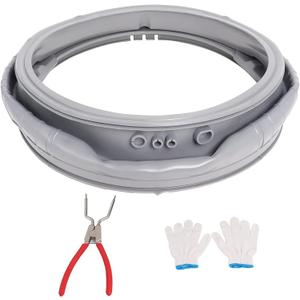 MDS47123619 Door Gasket Compatibile with LG FrontLoad Washing Machines WM3270CW WM3270CW/00 WM3500CW/00 WM3670HVA/01 WM3700HVA/00, Door Boot Seal with 383EER4001A Washer Spring Expansion Removal Tool