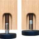 3/8"-16 Threaded Bolt,4Pack,Furniture Levelers with Screw-in Nuts,1.5" Base Furniture Feet,Heavy Duty Adjusting Foot,1" Adjustable Furniture Legs,Table Levelers,Chair Levelers,Thread Pitch:16