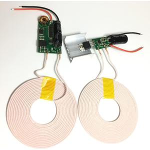 Taidacent 12V 3A High Power Long Distance Wireless Inductive Coil Modules Wireless Charging Coil Wireless Transmitter and Reveiver Coil Wireless Charging Power Supply Module