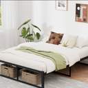 Anyelse Queen Bed Frame, 14 Inch High Heavy Duty Metal Platform Bed Frame Full Size No Box Spring Needed, Large Under Bed Storage Space, Anti-Slip, Noise-Free (Max Load: 1200lb)