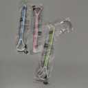 4PCS Tongue Scraper, Stainless Steel Tongue Cleaners, 100% BPA Free Fresher Tongue Tools, Healthy Oral Hygiene Brushes, Medical Grade Reusable Stainless Steel, Eliminate Bad Breath