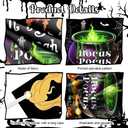 3Pcs Halloween Party Decorations Witch Party Decorations Halloween Front Porch Banner Backdrop Witches Hocus Pocus Decorations Photo Studio Props Decor Supplies