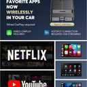 2-in-1 Wireless CarPlay Adapter for Streaming Netflix/YouTube/TikTok/TF Card, 2025 Magic Video AI Box & Android Auto Dongle, Plug & Play, Fit with iPhone 8+/iOS10+/Android 11+