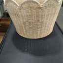 13" Top X 16" Bottom X 11.2" High X 12" Slant, Large Scalloped Lamp Shade, Tropical Lampshade,Rattan Lamp Shade, Wicker Seagrass Lamp Shades for Table Lamp (Large-13" Top X 16" Bottom X 11.2" High)