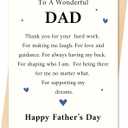 IDU Fathers Day Card, Fathers Day Cards Gifts Decorations for Dad from Daughter Son, Happy Father's Day Card Gifts Ideas with Envelope, Appreciation Thank You Cards for Father