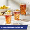 Hefty Party Perfect Printed Clear Plastic Cups, 18 Ounce, 20 Count