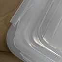 IRIS USA 94 Qt Stackable Plastic Storage Bins with Lids, 2 Pack - BPA-Free, Made in USA - See-Through Organizing Solution, Latches, Durable Nestable Containers, Secure Pull Handle - Clear