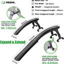 RBRL Bike Fender Set, Quick Release Bike fenders for Gravel and Road Bike, Adjustable Bicycle Fenders 28'', Full Cover Thicken & Widen, Front and Rear Mud Guard for Tire Width: 28-45mm