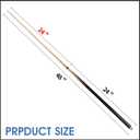 2-Piece Pool Cue Stick 36/42/48/58 Wooden Billiard Cues, Standard & Heavy Options, 13mm Tip, Set of 2 or 4 Beginner & Family Friendly