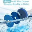 2 x AIR U+ Hands-Free Electric Toilet Brush for Seniors & Busy Households - No Bending, Effortless Clean with Disposable Heads & Holder Set