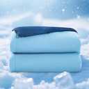 EGOHOME Cooling Comforter King Size,Double-Sided Cooling Blanket fo Hot Sleepers,Blue Summer Comforter for King Size Bed,Breathable & Soft & Silk Smooth Bedding Comforter - 90" x 106"