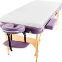 HOMBYS Memory Foam Massage Bed Mattress Topper, Non-Slip Lash Bed Table Mattress Topper with Removable Cover and Holding Elastic Bands, Cushion Only, White, 73"x29"x2"