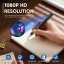 1080P HD Spy Camera, 64GB Mini Body Cam, Hidden Cameras, Mini Camera, Rechargeable Small Pocket Cam, Suitable for Feetings, Classrooms, Business Negotiations