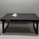 Folding Table and Stool, Small, Black, 4 Foot Outdoor Portable Table, Adjustable Height, Camping, Picnic, RV Table, 55lbs Load-Bearing, Lightweight