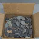 [About 97 PCS - 105 PCS](18 Pounds) Painting Rocks,2.33"-3.72" River Rocks,DIY Rocks,Flat Rocks,Craft Rocks,Natural Stones