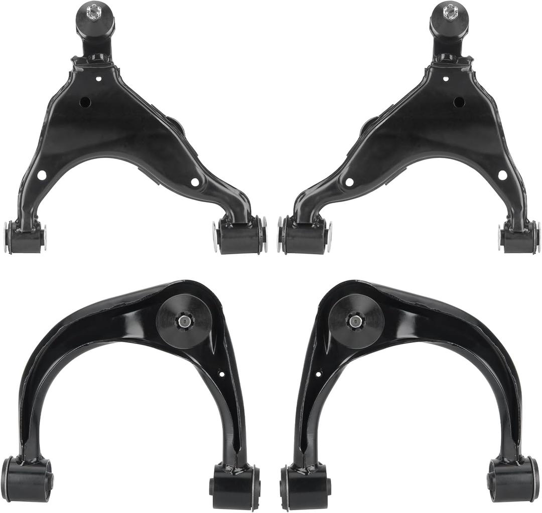 4pcs Front Lower Upper Control Arms Suspension Kit Fit for Toyota for Tacoma 2005-2015 for Chevrolet for Malibu 2010-2012 for Pontiac G6 2010 K621293 K621294 K621474 K621475