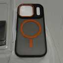 Magnetic 3 in 1 for iPhone 17 Pro Case, [Omni-Directional Protection] with 1x Screen Protector + 1x Camera Cover, [Seamless Work with Magsafe] Shockproof Slim Thin Case for iPhone 17 Pro Cosmic Orange