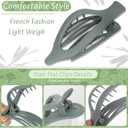 3 x French Hair Claw Clips, 9-Pack Lay-Flat Design with Gift Box,Matte and Comfortable Hair Clips for All-Day Work, Travel,Yoga & Strong Hold for All Hair Types