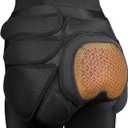 Protective Padded Shorts Crash Pad, PU Hip Butt Pads Impact Gear for Youth Ladies Women, Tailbone Protection Pad for Ski Snowboarding Skating Skateboard (Small, Black)