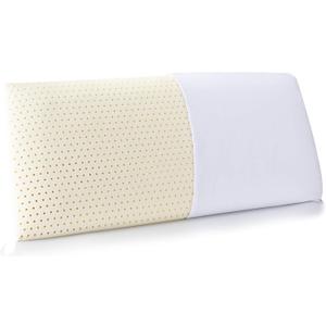 Talalay Latex Pillow, Extra Soft Latex Foam Pillow for Sleeping, King Size Bed Pillow for Back with Removable Cotton Inner Cover, Side and Stomach Sleepers, Helps Relieve Shoulder and Neck Pain