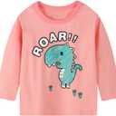 Toddler Girl Long Sleeve T-Shirts Kids Cotton Fall Top Crewneck Clothes 2-7 Years
