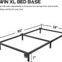 Bedsnus Twin XL Size Bed Frame, 7 Inch Metal Basics Bed Frame,Low Profile Base for Box Spring, 6-Leg Support, Noise-Free, Easy Assembly, Black