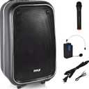 Pyle 12 Inch Full Range Portable Bluetooth Karaoke Loudspeaker, Karaoke Microphone, Built-in Rechargeable Battery with FM Radio. (PWMA1225BT.6)